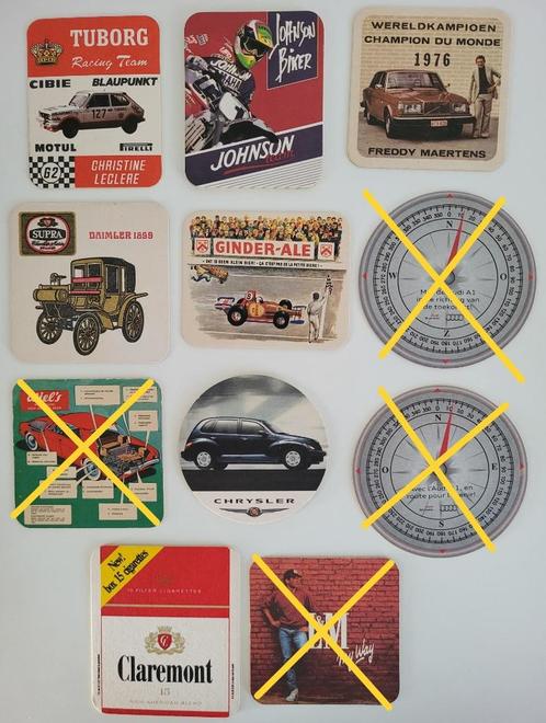 bierviltjes auto's supra daimler chrysler freddy maertens WK, Verzamelen, Biermerken, Zo goed als nieuw, Viltje(s), Overige merken