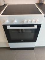 Vitrokeramische kookplaat BEKO WIT 4 KOOKZONES MET OVEN, Ophalen, Nieuw, Hete lucht, 4 kookzones