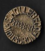 Unieke oude stempel BRASSEUR G. HOLLEBECQ *MOUSCRON*, Ophalen of Verzenden