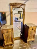 spiegel, Antiek en Kunst, Antiek | Spiegels, Ophalen, Rechthoekig, 100 tot 150 cm, Minder dan 100 cm