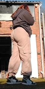 bruine baggy broek, Kleding | Dames, Maat 38/40 (M), Bruin, Verzenden, Zo goed als nieuw