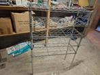 Wijnrek verchroomd metaal, Ophalen, Gebruikt, Metaal