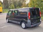 Renault Trafic 2.0Dci dubbele cabine, airconditioning**, Auto's, Euro 5, Zwart, Renault, Zwart