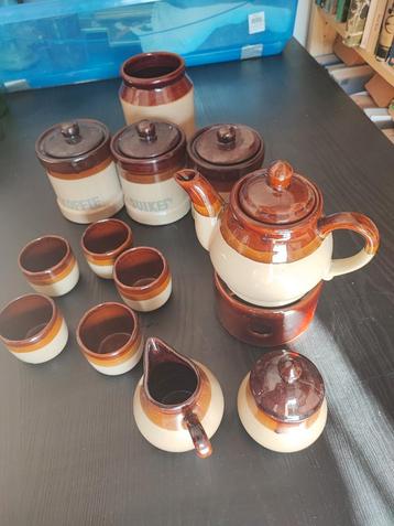 vintage thee/koffie set en keukenpotten, Enlèvement ou Envoi