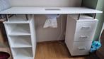 Table de manucure avec aspirateur intégré, Avec roues, Utilisé, Bureau