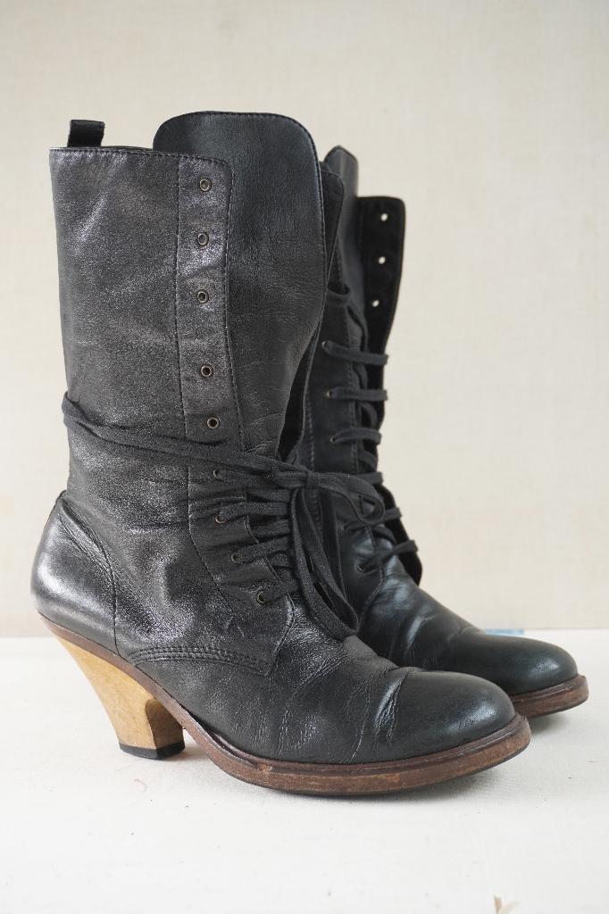 A .F. VANDEVORST, Kleding | Dames, Schoenen, Gedragen, Lage of Enkellaarzen, Zwart, Ophalen of Verzenden