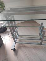 Bureau glas, Huis en Inrichting, Ophalen, Zo goed als nieuw, Glas