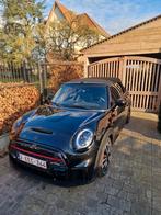 Mini cabrio jcw john cooper works f57 11/23 9800km topstaat, Auto's, Mini, Euro 6, Cabriolet, Zwart, Leder