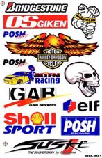 Shell Elf Michelin Bridgestone Harley Davidson stickerset, Motoren, Ophalen of Verzenden
