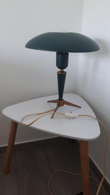 Louis Kalff Bijou lamp groen en goud Ufo Mid Century Philips beschikbaar voor biedingen