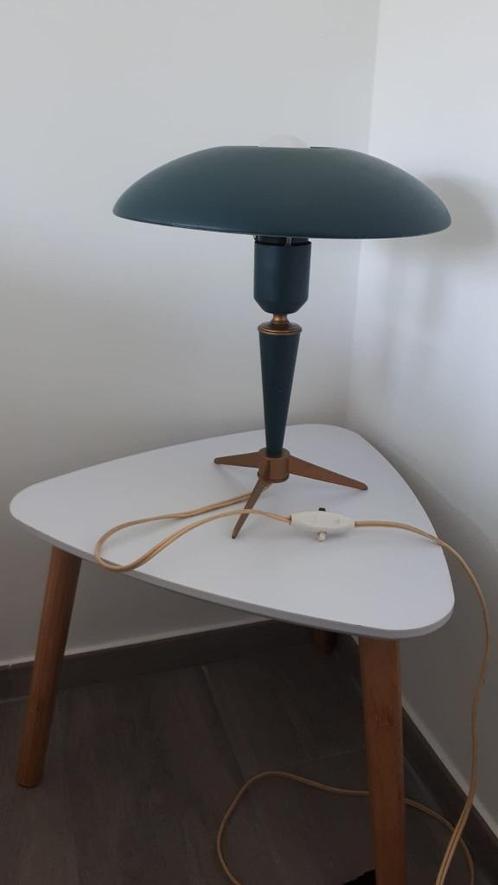 Louis Kalff Bijou lamp groen en goud Ufo Mid Century Philips, Antiek en Kunst, Antiek | Verlichting, Ophalen of Verzenden