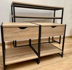 Lot de deux tables de chevet + console, Enlèvement, Comme neuf, Bois