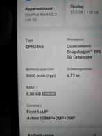 Oneplus Nord 3 ce lite 5g, Telecommunicatie, Mobiele telefoons | Overige merken, Ophalen of Verzenden, Zo goed als nieuw, Klassiek of Candybar