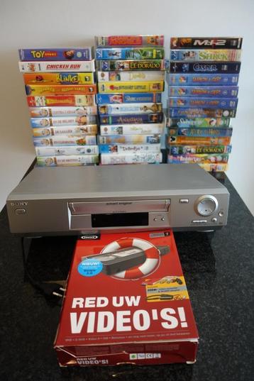  Sony videospeler + 50 video's + software 'Red uw video's' beschikbaar voor biedingen