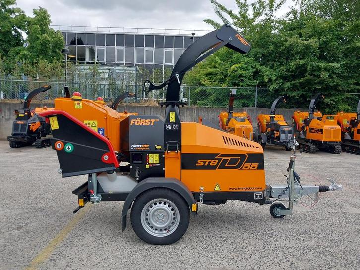 Först ST8D (diesel 55 pk) 21cm - NIEUW (stock), Zakelijke goederen, Machines en Bouw | Tuin, Park en Bosbouw, Hakselaar, Ophalen