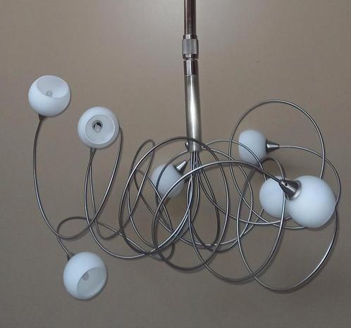 Design Verlichting Stijl Harco vloer Sneeuwbal Spaghetti, Huis en Inrichting, Lampen | Kroonluchters, Zo goed als nieuw, Glas