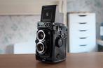 Yashica mat 124 g met leren hoes, Ophalen of Verzenden, Gebruikt, Overige Merken