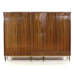 Vintage mid century modern design kledingkast in palissander, Huis en Inrichting, Kasten | Wandmeubels, Verzenden, Zo goed als nieuw