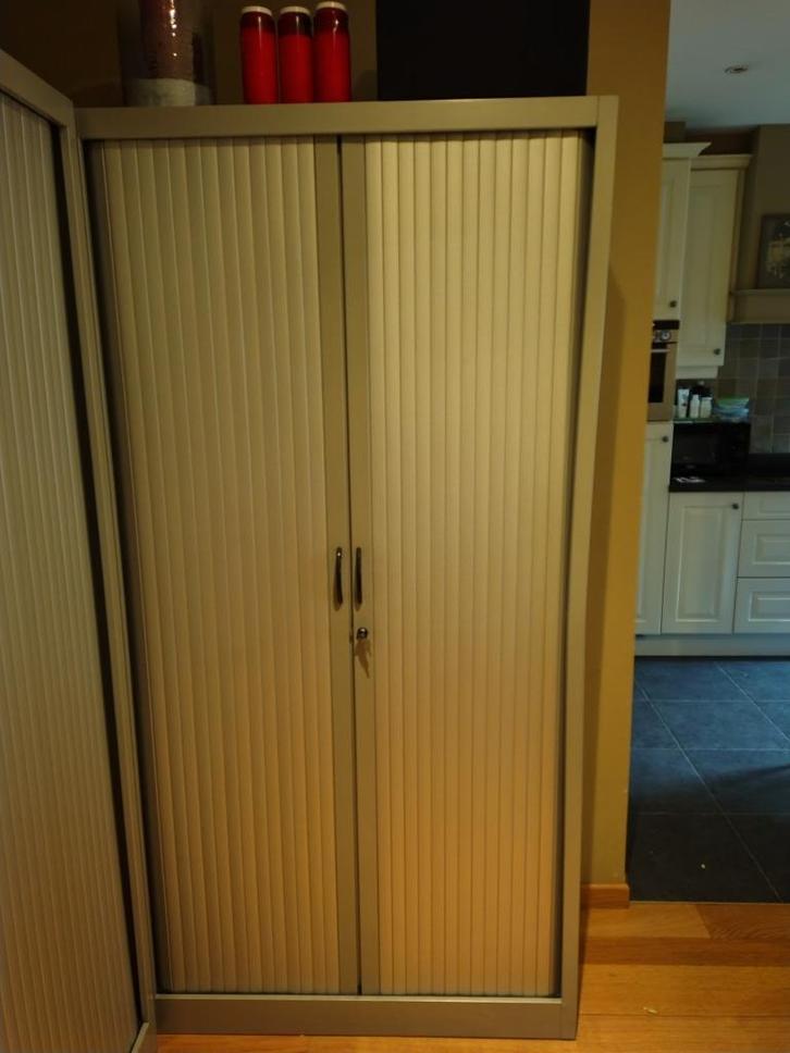 ARCHIEFKAST IN METAAL, Huis en Inrichting, Kasten | Roldeurkasten en Archiefkasten, Zo goed als nieuw, 150 tot 200 cm, 50 tot 100 cm