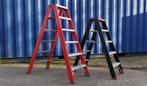 Alu Trapladders Dubbele 3/12 tr, Altrex Petry Solide Wurth, Ophalen, Zo goed als nieuw, Trap, Opvouwbaar of Inschuifbaar