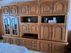 Eiken wandkast, Huis en Inrichting, Ophalen, Gebruikt, Eikenhout, Met deur(en)