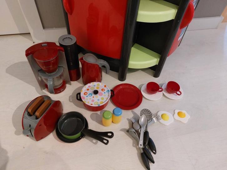 Speelkeuken Smoby - attributen Bosch, Kinderen en Baby's, Speelgoed | Speelkeukens, Gebruikt, Speelkeuken, Kunststof, Ophalen