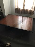 Table carrée salon bois japonais large 110 -long 150 - haut, Zo goed als nieuw