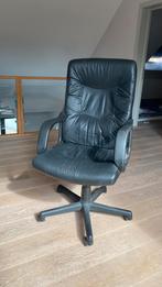 fauteuil de bureau en cuir, à roulette, Ophalen, Gebruikt, Zwart, Bureaustoel
