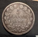 5 francs 1836 Ouest de la France, Envoi, France, Argent