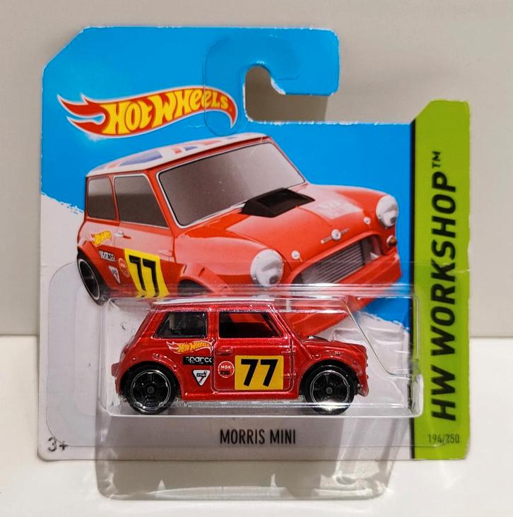 Hot Wheels Morris Mini Rally Union Jack (2014), Hobby en Vrije tijd, Modelauto's | Overige schalen, Ophalen of Verzenden