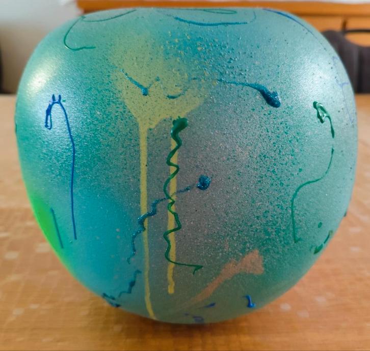 Pomme céramique customisée bombée, verni pailleté, Huis en Inrichting, Overige Huis en Inrichting, Nieuw, Ophalen of Verzenden