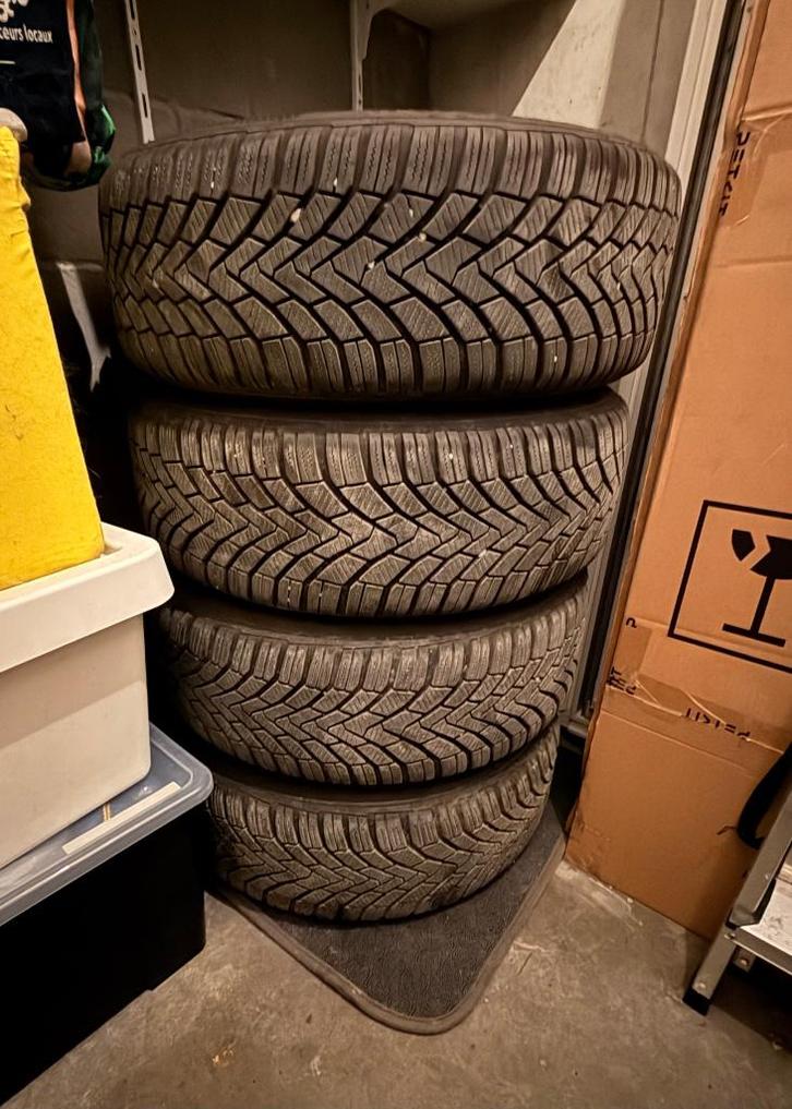 Jantes + Pneus Hiver Continental R16 / Velgen + Winterbanden, Auto-onderdelen, Banden en Velgen, Band(en), Winterbanden, 16 inch