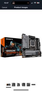Gigabyte B650M Gaming X AX – AM5 Moederbord, Ophalen of Verzenden, Zo goed als nieuw, Micro-ATX, DDR5