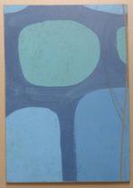 ABSTRACTE SCHOOL / VINTAGE GEOMETRIE / OLIEVERF / 38x26cm, Ophalen of Verzenden