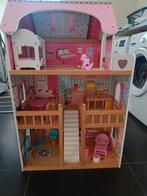 Poppenhuis met meubeltjes, Kinderen en Baby's, Ophalen, Zo goed als nieuw, Poppenhuis
