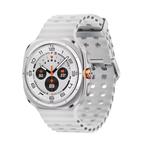 Smartwatch Samsung Watch Ultra wit, Handtassen en Accessoires, Smartwatches, Verzenden, Wit, Zo goed als nieuw, Samsung