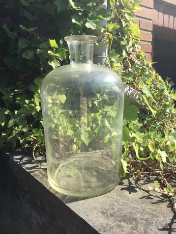 Glazen pot/fles in Lady Jane-stijl beschikbaar voor biedingen