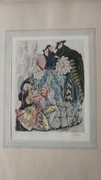 ingekleurde antieke prenten, Antiek en Kunst, Kunst | Etsen en Gravures, Ophalen