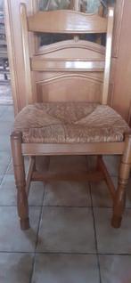 6 eiken stoelen met rieten zitting voor 50 euro, Antiek en Kunst, Ophalen