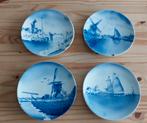 4 sierborden in blauw/wit aardewerk, Ophalen