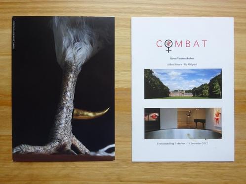 Koen Vanmechelen Combat 2012 folder en gidsje, Livres, Catalogues & Dépliants, Comme neuf, Dépliant, Enlèvement ou Envoi