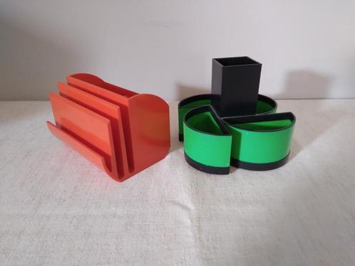 Vintage bureau organizer uit de seventies, setprijs is 12€, Diversen, Bureau-accessoires, Zo goed als nieuw, Ophalen of Verzenden