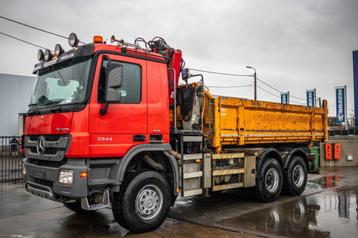 Mercedes-Benz ACTROS 3344 AK - HMF1643 Z2, Autos, Camions, Rouge, Achat, Entreprise, Vitres électriques