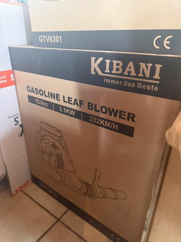 Kibani Benzine Bladblazer 75.6 cc, Tuin en Terras, Bladblazers, Nieuw, Ophalen of Verzenden