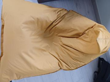 Zitzak LEBEL, Enlèvement, Comme neuf, Jaune, Pouf