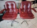 Vintage bureaustoelen, Ophalen, Gebruikt, Rood, Bureaustoel