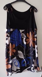 tuniek zwart wit bruin blauw (mouwloos), Ophalen of Verzenden, Gedragen, Maat 46/48 (XL) of groter, Zwart