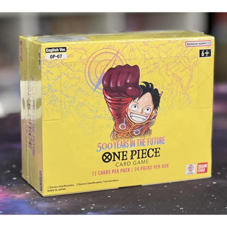 One Piece Card Game -  OP-07 500 Years in the Future (UNIQUE, Hobby en Vrije tijd, Verzamelkaartspellen | Yu-gi-Oh!, Nieuw, Boosterbox