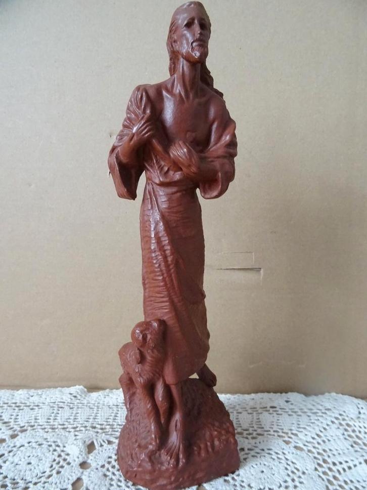 Statue de Jésus ancienne ou vintage 27 cm B. S.J. Venlo Rare, Antiquités & Art, Antiquités | Objets religieux, Enlèvement ou Envoi