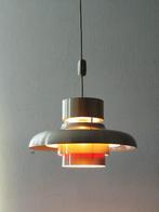 Scandinavisch vintage aluminium hanglamp-Carl Thore jaren'60, Ophalen of Verzenden, Zo goed als nieuw, Zweeds Mid Century Modern